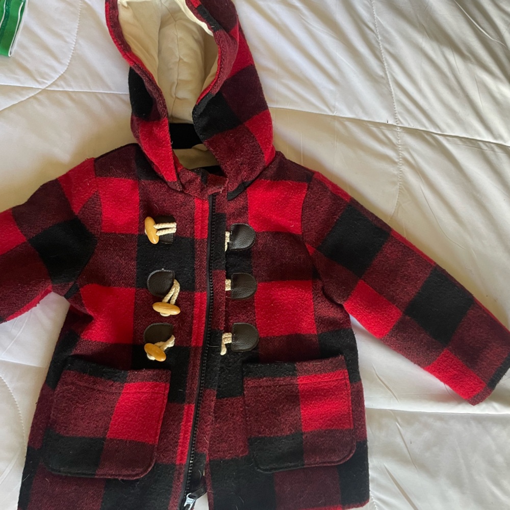 Buffalo plaid 18m toddler jacket